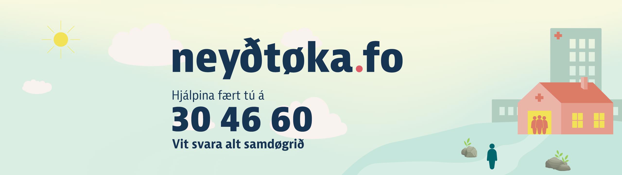 Neyðtøka Heimasíða Mynd